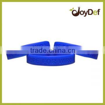 2016 Factory Direct Sales Promotional Debossed Silicon Wristband