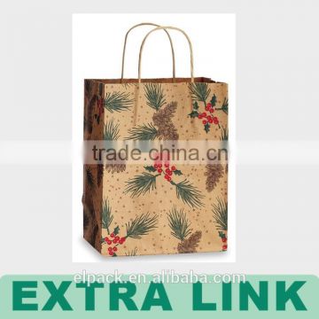 Newest Custom Made Recycle Wholesale Door Gift Paper Bag, Kraft Door Gift Paper Bag With Handles