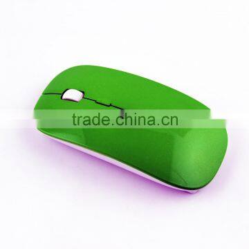 Green Frog Super Thin Wireless Mouse With Logo Printed photo-3