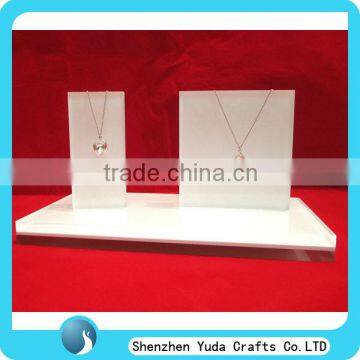 Square acrylic necklace display block plexiglass jewelry display