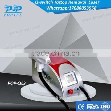 laser removal tattoo laser Q-switch POP IPLLaser Tattoo Removal System CE POP-QL3 /Laser tattoo removal rejuvi tattoo removal