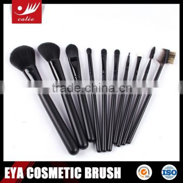 10pcs OEM elegent black 100% synthetic hair wholesale makeup brush