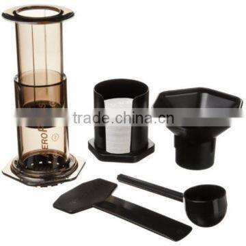 Portable Stainless Steel + Glass French Press Coffee Machine Shell Car/wild Outdoor Coffee Coffee Maker+filter