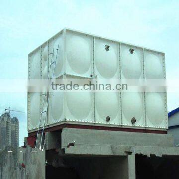 high quality FRP / fiberglass SMC water tank with food grade resin in water treatment