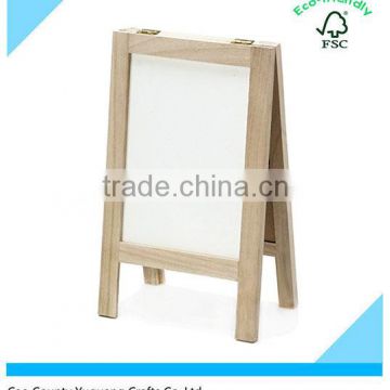 Custom Unfinished Double Sided Wooden Frame Easel