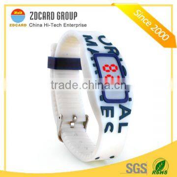 custom active colorful RFID silicone wristband