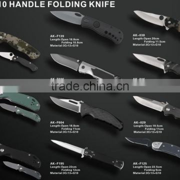 Factory direct handle folding knife