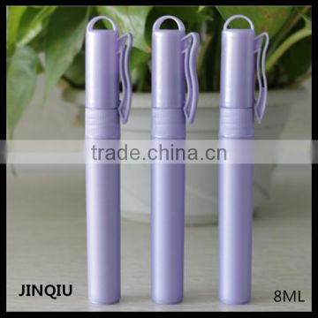 Factory direct supply pink pocket sized perfume spray bottle,8ml green purple perfume bottle,mist spray bottle