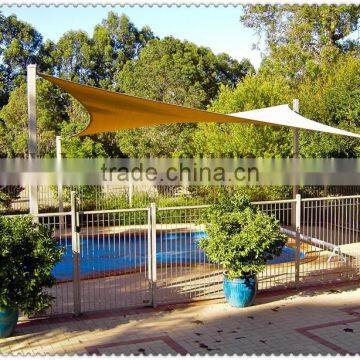 HDPE green sunshade sail tent