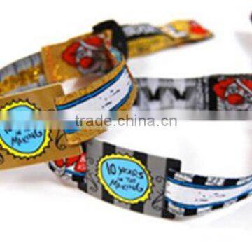 One Time Use RFID F08 Woven Fabric Wristband / Bracelet photo-5