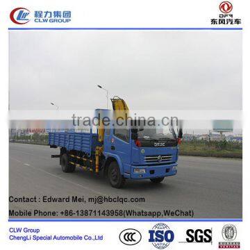 Dongfeng 4*2 Type 120 hp 6 Tons Truck Mounted Crane, 6 Tons Telescoped Crane Truck, 6 Tons Hiab Knuckle Crane Truck photo-4
