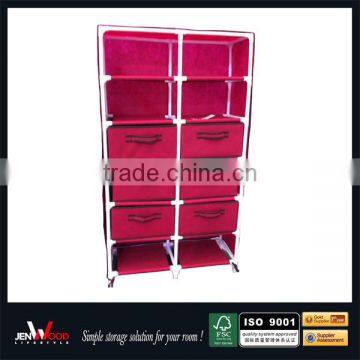 Family Use Functional Furniture Fabric Wardrobe