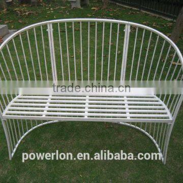 Antique Waterproof Outdoor Wrought Iron Garden Bench photo-2