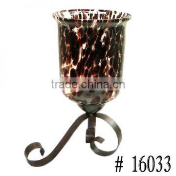 Decorative Glass Metal Hurricane photo-6