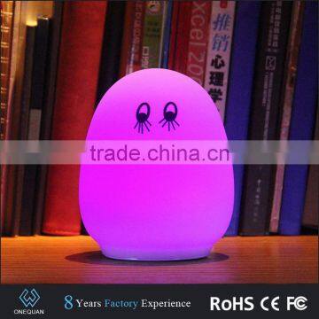 custom making touch table night light curved bedside lamp