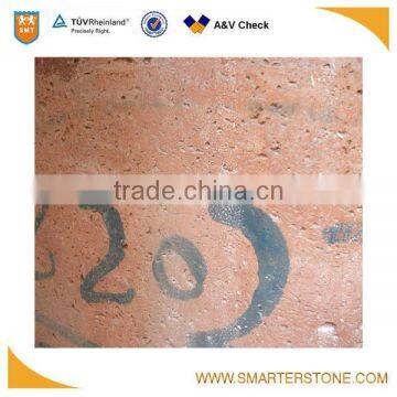 Wholesale red travertine tile with glue filling