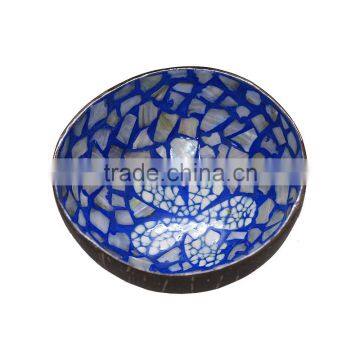 Coconut Shell Bowls With Lacquered Pattern photo-2