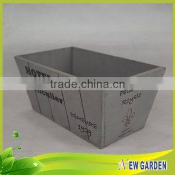 Fashionable Decorative Hand Craft Retangle Basket Wood/Wooden Planter photo-2