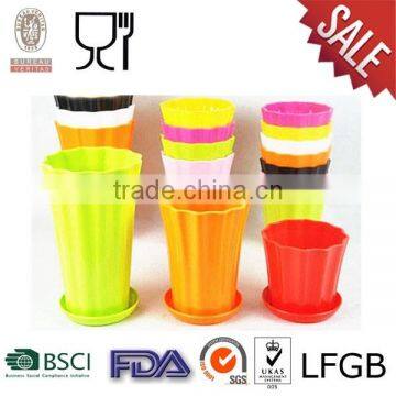 Wave Rim Plastic Flower Pot different size available