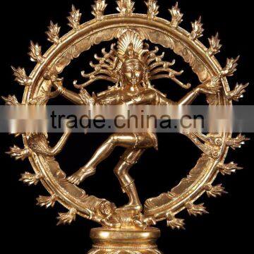 Whoelsale Regional Feature Home Decor Metal Craft Shiva Bronze Statue photo-2
