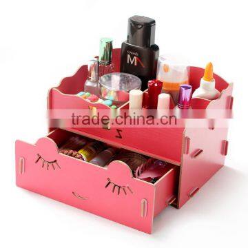 Hot selling European style jewelry storage box DIY wooden box creative desktop storage box