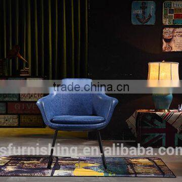 YYA14 Dark Blue Color Leather Modern Club Chair 2016 New Fashion Leisure Chair for Club photo-3