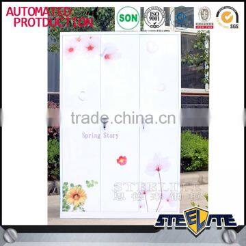 Bedroom Metal Wardrobe 3 Door Godrej Steel Almirah Design Price photo-2