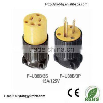 best quality male and female plastic plug and socket