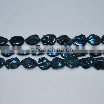 Wholesale 7-8mm Blue Baroque Freshwater Pearl Strand photo-2