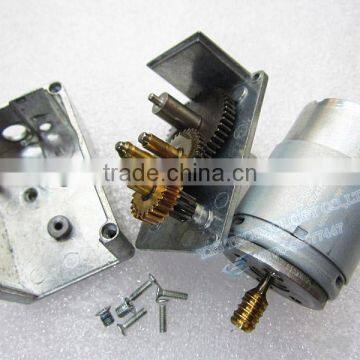 JGY385 Full 100% Metal Gear Motor High Torque Worm Reducer Motor 12-24V 6W in Stock