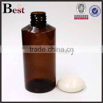 150ml Custom Made Plastic Bottle Cosmetic Amber Custom Made Plastic Bottle With Special Design Cap photo-5
