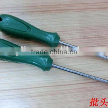 Flat and plus head plastic handle screwdriver, cheap price hammer screwdriver