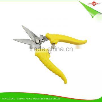 High Quality 7 Inches Stainless Steel Garden Scissors/Pruner With Plastic Handle photo-3