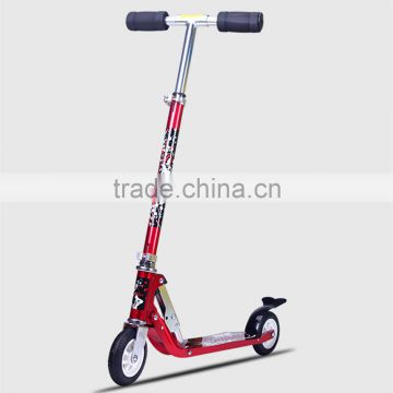 hot sale adult freestyle kick folding scooter with 2 PU wheels