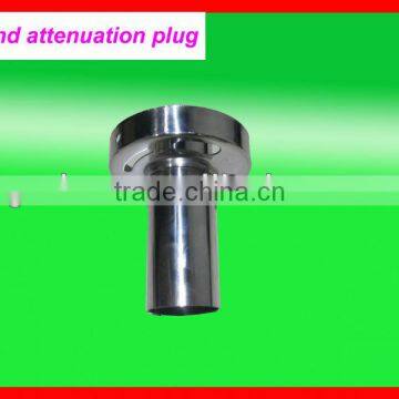 sound attenuation plug for muffler