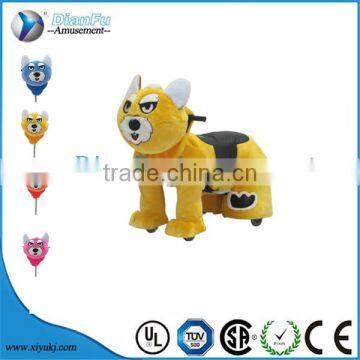 Amusement Park Ride Musical Animated Plush Toy Ride Motorized Animals Battery Operated Ride Animals for Sale photo-5