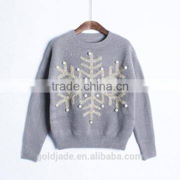 2017 Fashion Sweater New Design Winter Women Knitted Pullover Christmas Sweater photo-3