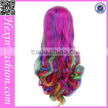 Cheap Mixed Loose Wave Women Costume Party Cosplay Synthetic Wig photo-3