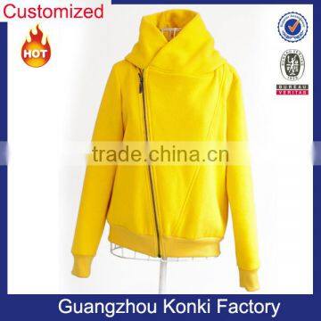 wholesale yellow color winter jacket women model