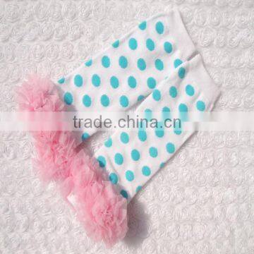 Wholesale Top Qaulity New Design Cotton Baby Toddler Leggings With Ruffle Lace Leggings photo-2