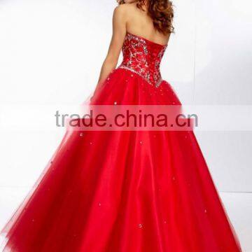 Newest Red Backless Matron Of Honor Dresses photo-3