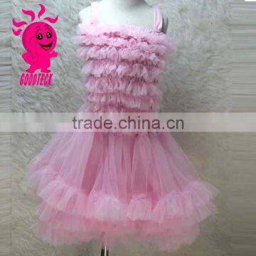 Latest sweetheart party wear dress wholesale chiffon baby girl dress designs