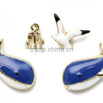 Trendy metal animal multicolor stud earrings for girls