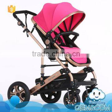 Most Popular Good Baby Child Products 2-in-1 Aluminum 5 Point Safety Buckle Fashion Stroller photo-4