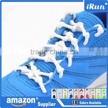 Funny Elastic Shoelaces With Knots Lace For Any Outdoors Sports~Elastic Bamboo Knot Shoelace With Top Quality~Accept Custom