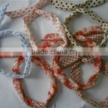 Bestdress Quanzhou Walson Headband Colorful Polka Dot Head Wrap Soft Hair Band LADY Rhinestone Wide Headwrap