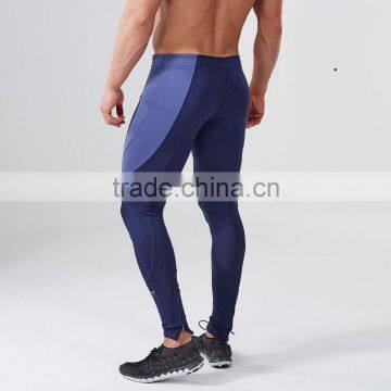 High Quality 86%Nylon 14%Spandex Gym Tights Compression Pants Men