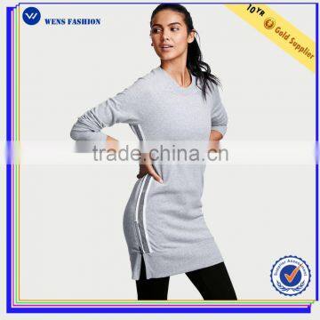 2016 Fashion comfortable ladies plain sweatshirt dress