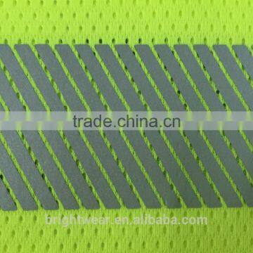 ANSI 107 V-neck 3M5510 Segmented Reflective Tape Mesh USA Protective T-shirt