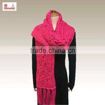 Lady scarf 100%Acrylic fashionable scarf lady top